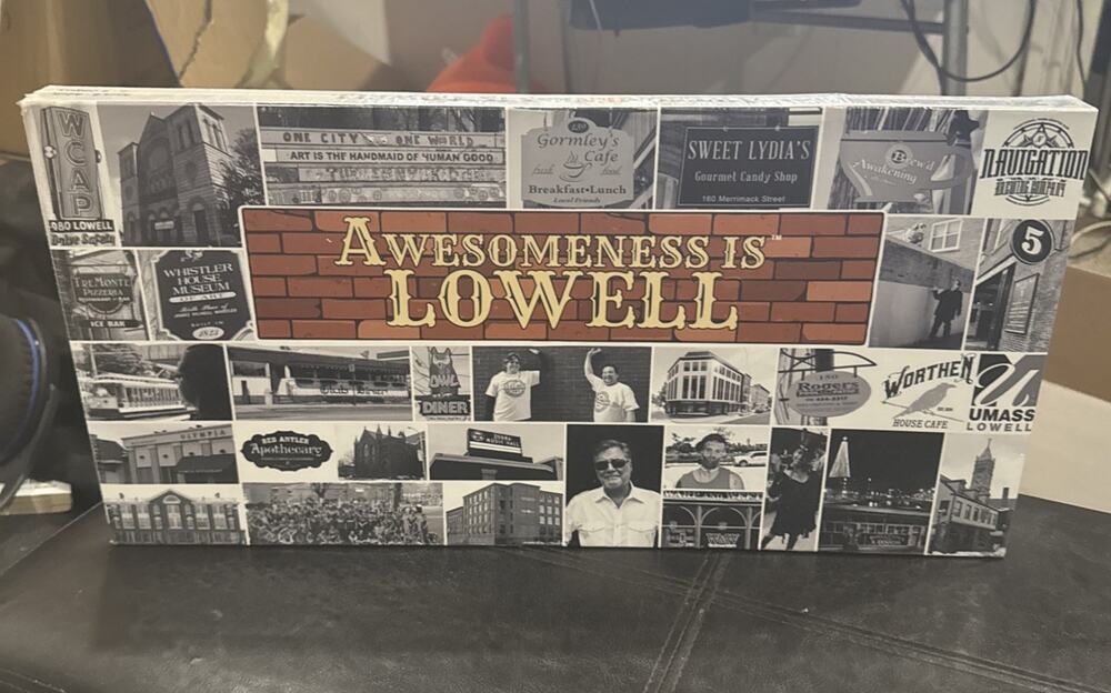 Awesomeness is Lowell Massachusetts Commemorative Board Game NEW 2018 Sealed